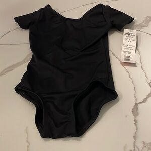 Body wrappers black leotard